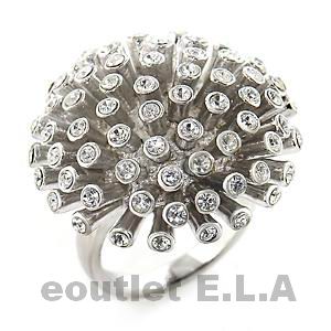 ELEGANT POHUTUKAWA SWAROVSKI CRYSTALS RING-size7/8